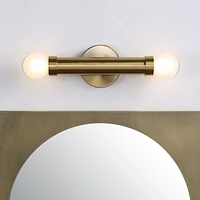 Dasia 12" Burnished Brass 2-Light Wall Sconce