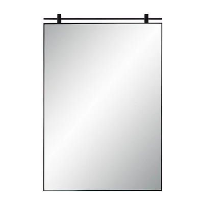 Miroir rectangulaire Titel noir mat