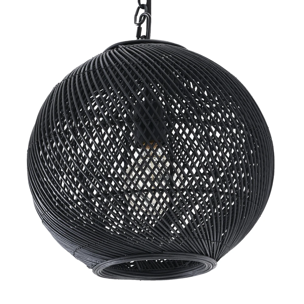 Romika 12.5" Wide 1-Light Chandelier, Matte Black