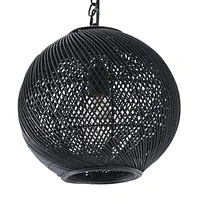 Romika 12.5" Wide 1-Light Chandelier, Matte Black