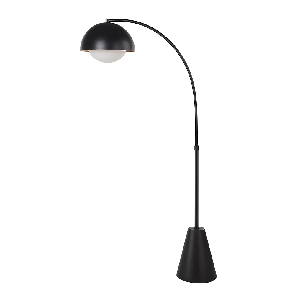 Cooke 65 - 75" Tall Matte Black Floor Lamp with Shade