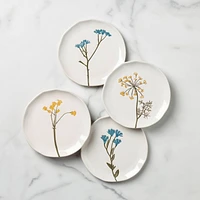 Assiettes à petites bouchées Wildflowers par Lenox, ensemble de 4