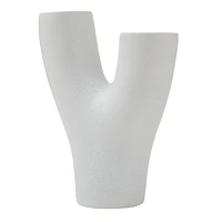 Vase Jocasta en grès céramique blanche