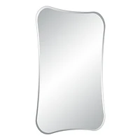 Miroir irrégulier rectangulaire Kalmia en verre sans cadre