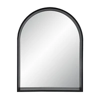 Cove 46" Tall Arch Rectangular Mirror, Matte Black