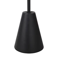 Cooke 65 - 75" Tall Matte Black Floor Lamp with Shade