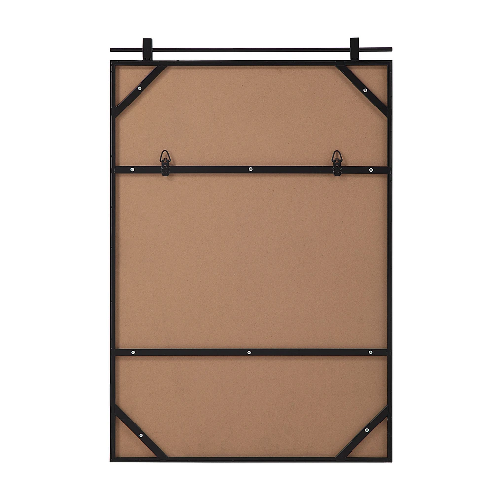 Titel 36" Tall Rectangular Mirror, Matte Black