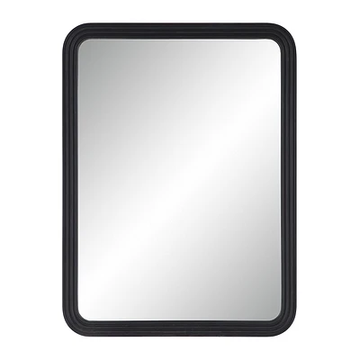 Nolana 40" Tall Rectangular Mirror, Textured Matte Black