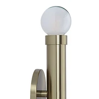 Dasia 12" Burnished Brass 2-Light Wall Sconce