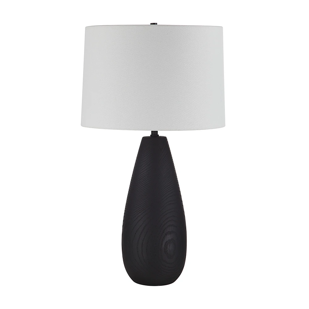 Lampe de table Tala en fer noir enduit de poudre