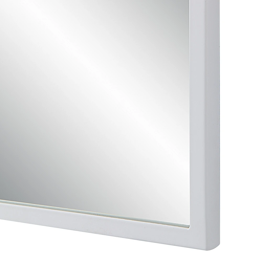 Orchid 35.5" Tall Rectangular Mirror, Matte White