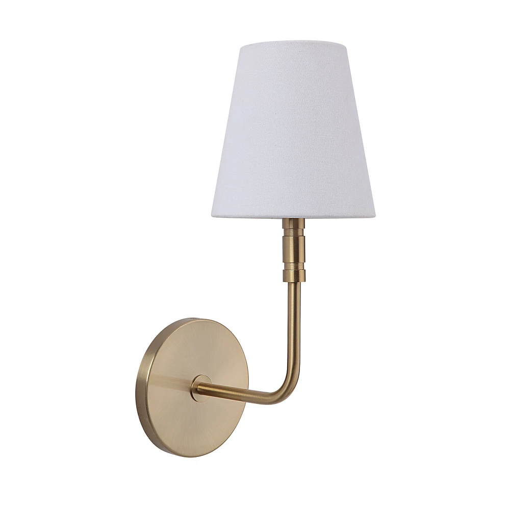 Milia 14.5" Burnished Brass 1-Light Wall Sconce