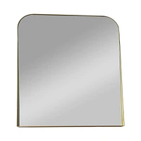 Paladin miroir en métal doré