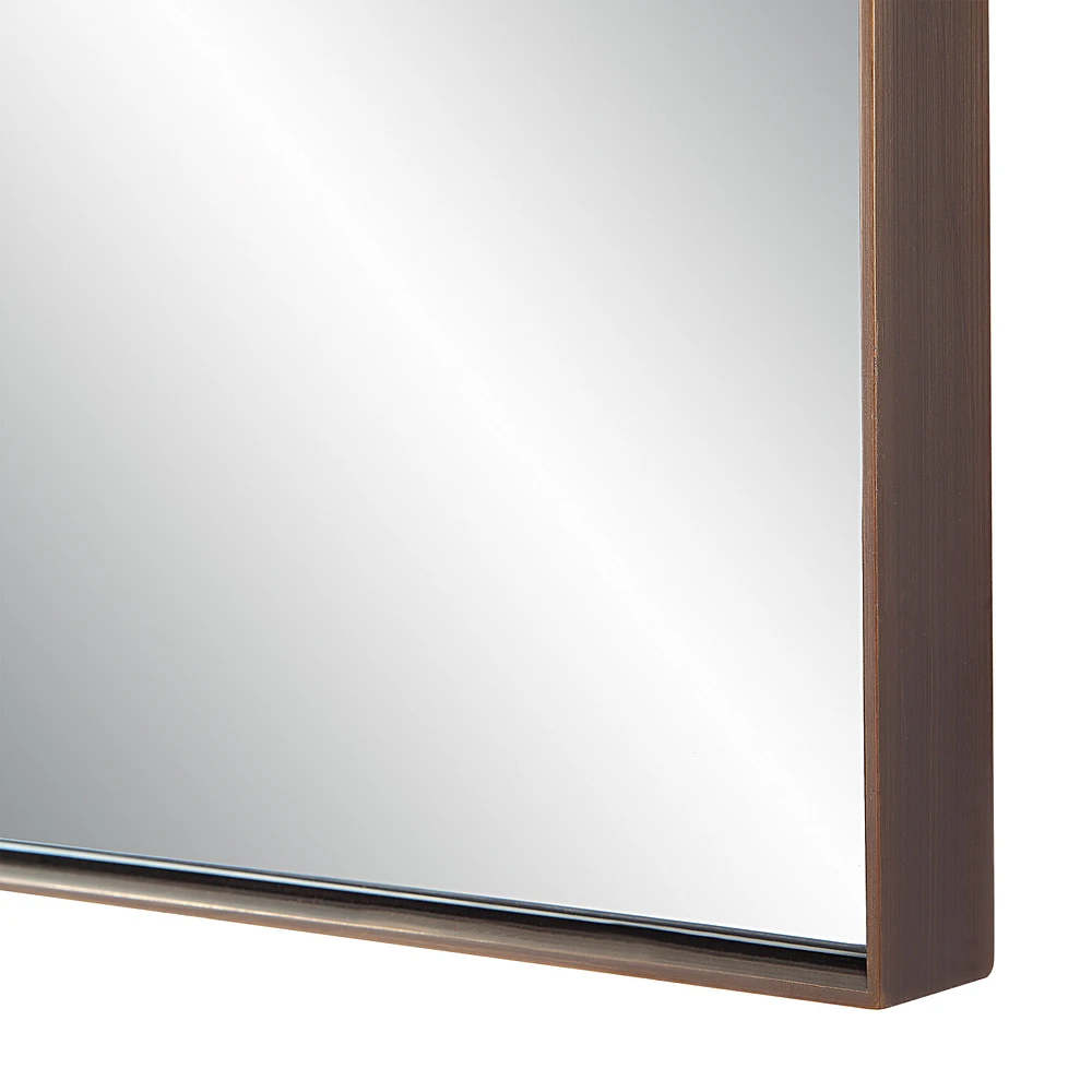 Marigold 60" Tall Rectangular Mirror, Antique Brushed Brass