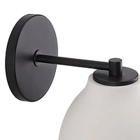 Lena 8.5" Matte Black 1-Light Wall Sconce