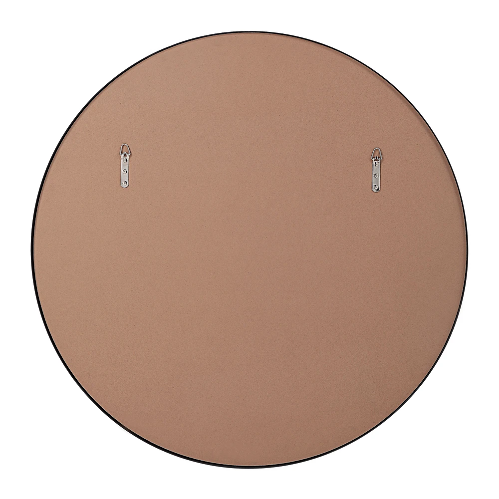 Miroir rond Namur noir mat