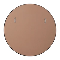 Namur 36" Tall Round Mirror, Matte Black