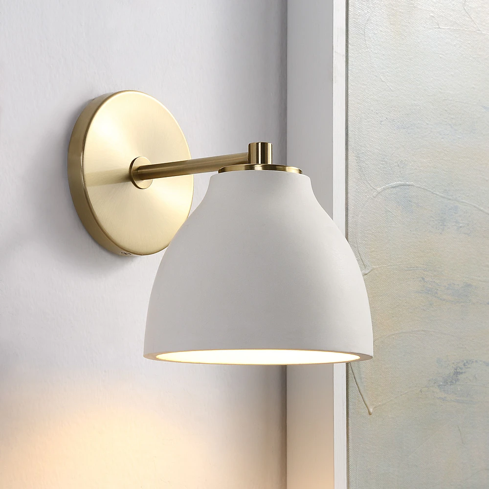 Mazia 8.5" Burnished Brass 1-Light Wall Sconce