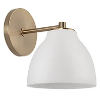 Mazia 8.5" Burnished Brass 1-Light Wall Sconce