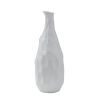 Vase Blouin en grès céramique blanche