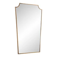 Miroir rectangulaire Brigid en laiton bruni