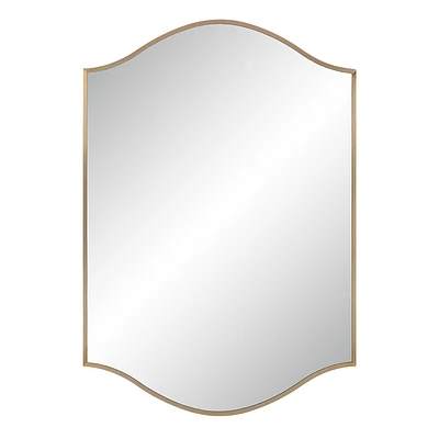 Florianne 36" Tall Rectangular Arch Mirror, Champagne