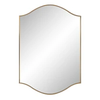 Florianne 36" Tall Rectangular Arch Mirror, Champagne