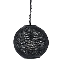 Romika 12.5" Wide 1-Light Chandelier, Matte Black