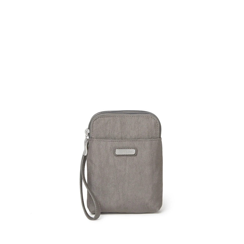 Take Two Rfid Bryant Crossbody - Sterling Shimmer