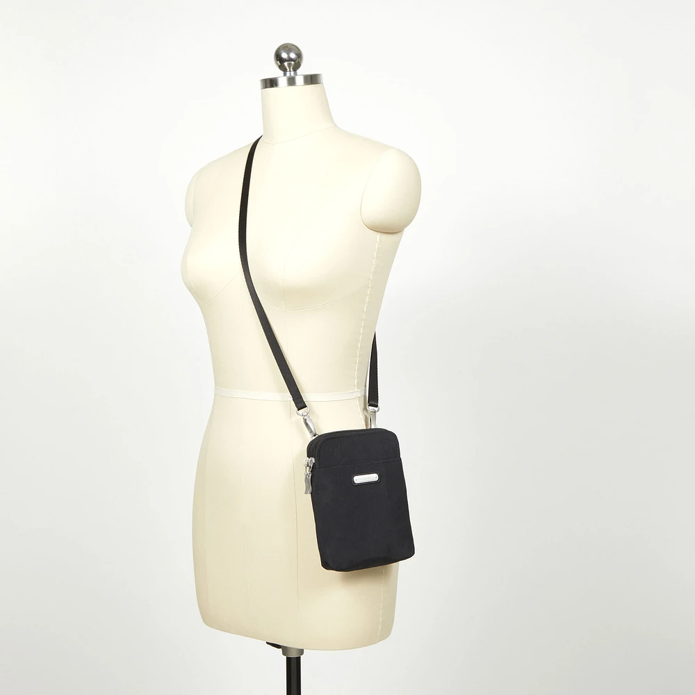 Take Two Rfid Bryant Crossbody - Sterling Shimmer