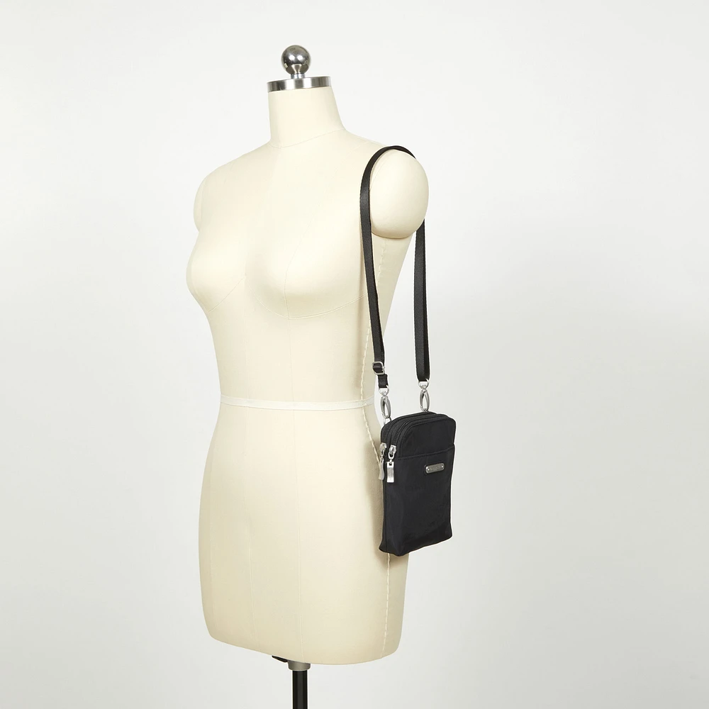 Take Two Rfid Bryant Crossbody - Sterling Shimmer