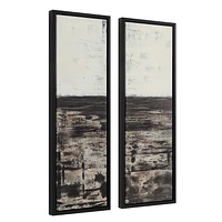 Spica 15.1" Wide Canvas Art with Wood Frame, Black