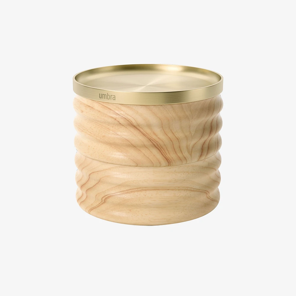 Boîte à bijoux en bois naturel Tesora Umbra