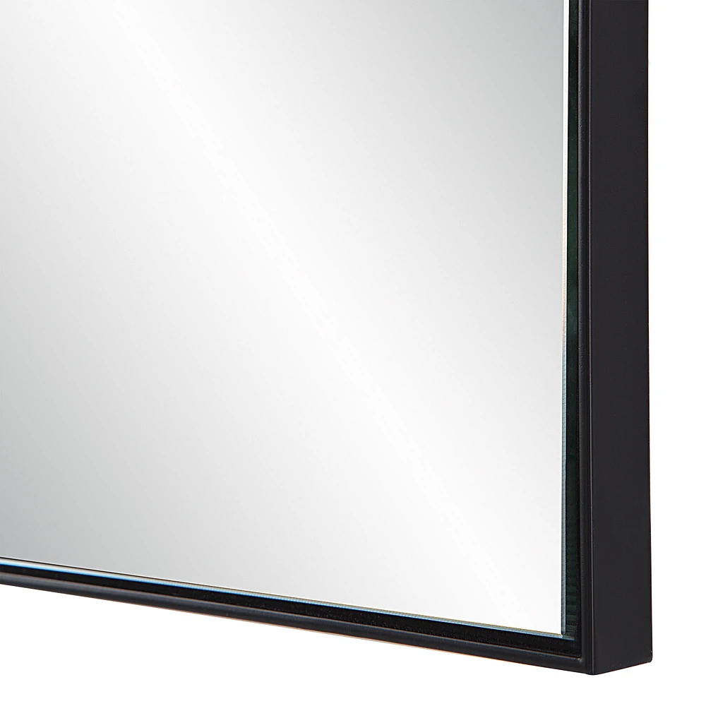 Titel 36" Tall Rectangular Mirror, Matte Black