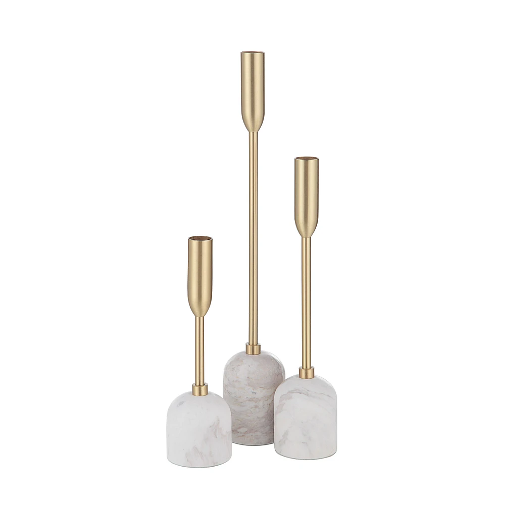 Marchesa Set Of 3 Tapered Candle Holder