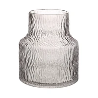 Vase « Hyacinth » en verre gris