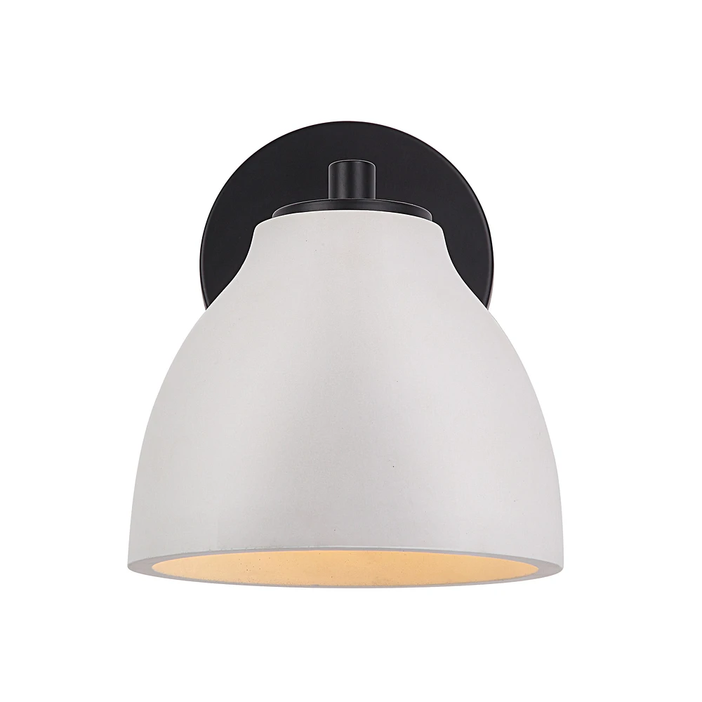 Lena 8.5" Matte Black 1-Light Wall Sconce