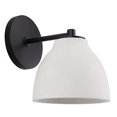 Lena 8.5" Matte Black 1-Light Wall Sconce