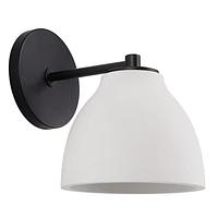 Lena 8.5" Matte Black 1-Light Wall Sconce