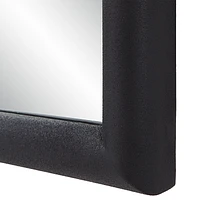 Dovima 36" Tall Arch Rectangular Mirror, Textured Black