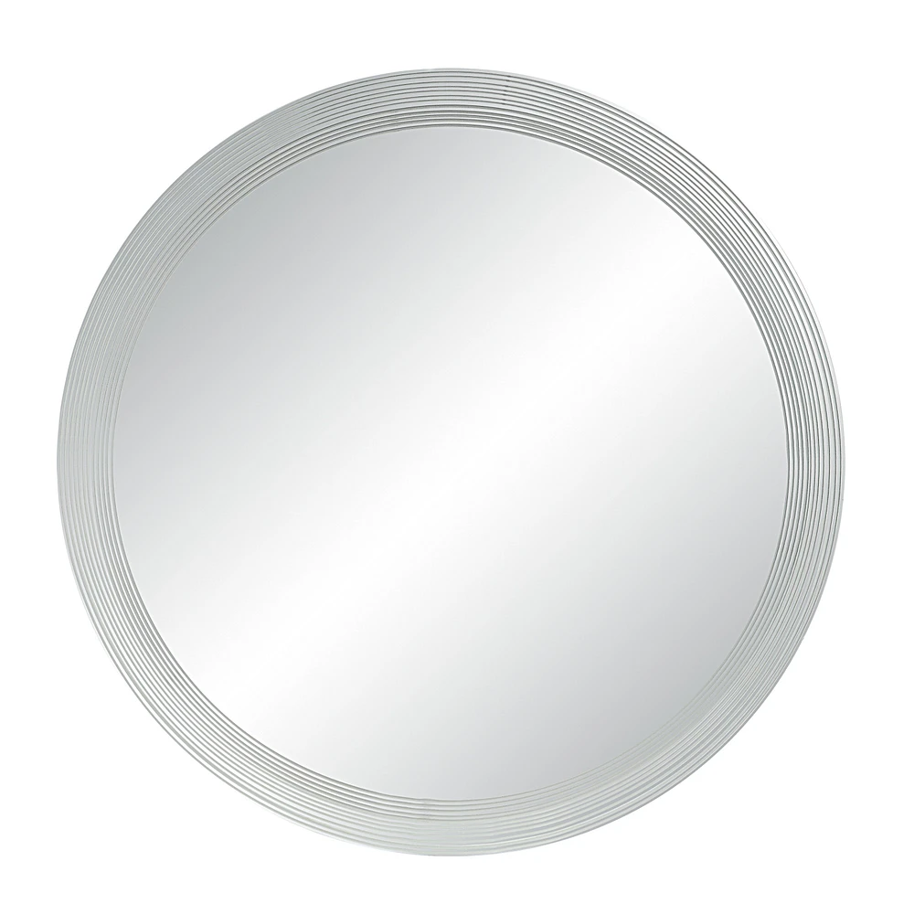 Miroir rond Osorno en verre sans cadre