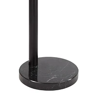 Folia 87" Tall Matte Black Floor Lamp with Dome Iron Shade