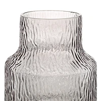 Vase « Hyacinth » en verre gris