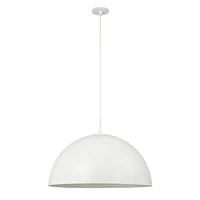 Ozona 27.5" Wide 1-Light Chandelier, Matte Off-White