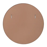 Miroir rond Porpoise blanc mat