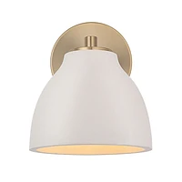 Mazia 8.5" Burnished Brass 1-Light Wall Sconce