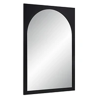 Miroir Bilzen en arc rectangulaire noir mat