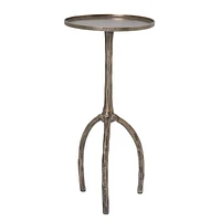 Table d'appoint Dunn en aluminium marron