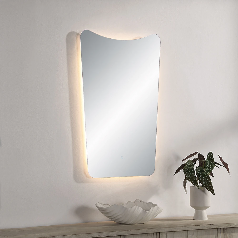 Miroir Rimini LED rectangulaire de 36 po de hauteur