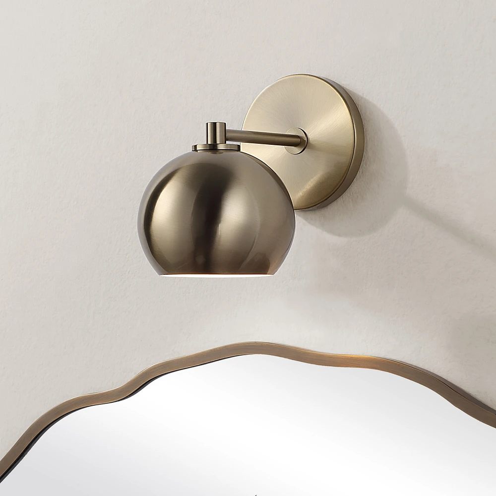 Mattia 7.5" Burnished Brass 1-Light Wall Sconce